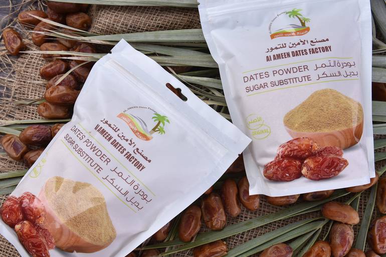 كرتون بودرة تمر