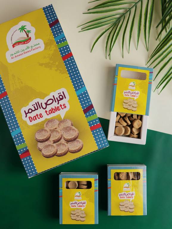 كرتون اقراص التمر /12حبه