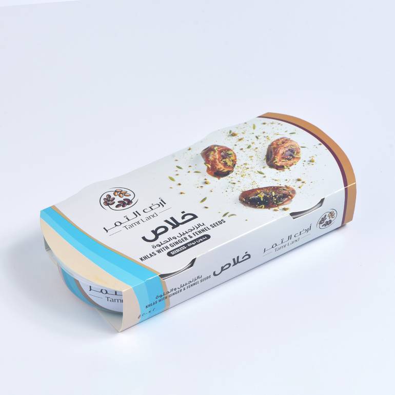 كرتون علب معدنية تمر خلاص بالزنجبيل والحلوة منزوع...