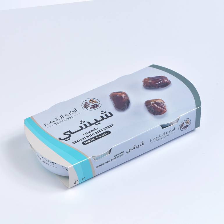 كرتون علب معدنية تمر شيشي بالدبس منزوع النوى