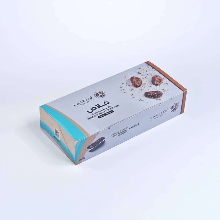 بوكس تمر خلاص بالزنجبيل والحلوة منزوع النوى