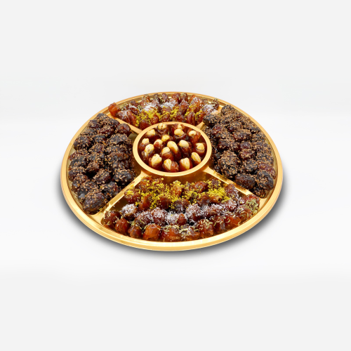 صحن تمر قوت محشي بالمكسرات